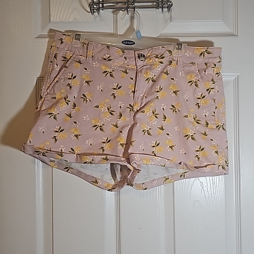 So Pink and Yellow Lemon Shorts Plus Size JR 17